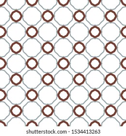 Seamless vector pattern in geometric ornamental style
