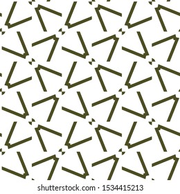 Seamless vector pattern in geometric ornamental style