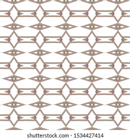 Seamless vector pattern in geometric ornamental style