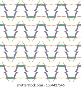 Seamless vector pattern in geometric ornamental style