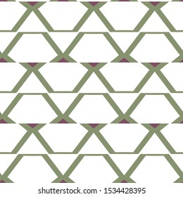 Seamless vector pattern in geometric ornamental style