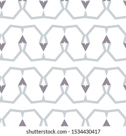 Seamless vector pattern in geometric ornamental style