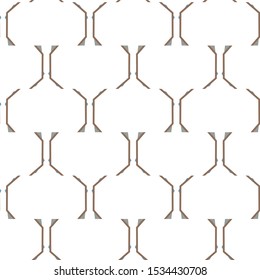 Seamless vector pattern in geometric ornamental style