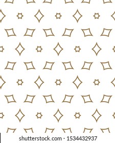 Seamless vector pattern in geometric ornamental style