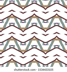 Seamless vector pattern in geometric ornamental style
