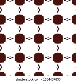 Seamless vector pattern in geometric ornamental style