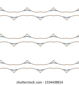 Seamless vector pattern in geometric ornamental style
