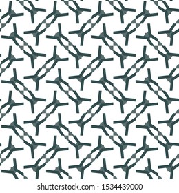 Seamless vector pattern in geometric ornamental style