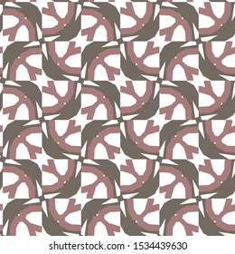 Seamless vector pattern in geometric ornamental style