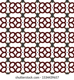 Seamless vector pattern in geometric ornamental style
