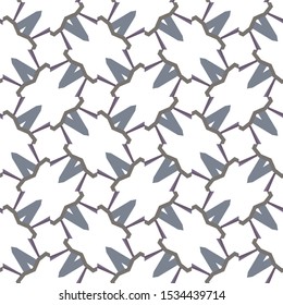 Seamless vector pattern in geometric ornamental style