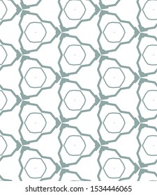 Seamless vector pattern in geometric ornamental style
