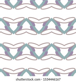 Seamless vector pattern in geometric ornamental style