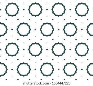 Seamless vector pattern in geometric ornamental style