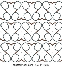 Seamless vector pattern in geometric ornamental style