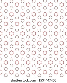Seamless vector pattern in geometric ornamental style