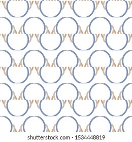 Seamless vector pattern in geometric ornamental style