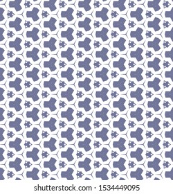 Seamless vector pattern in geometric ornamental style