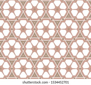Seamless vector pattern in geometric ornamental style