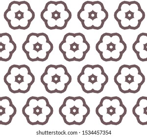 Seamless vector pattern in geometric ornamental style