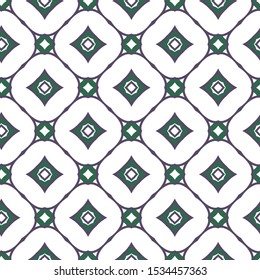 Seamless vector pattern in geometric ornamental style