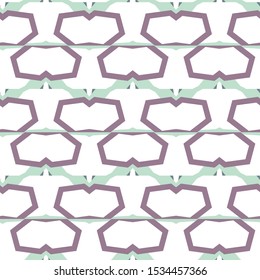 Seamless vector pattern in geometric ornamental style