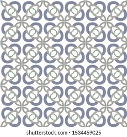 Seamless vector pattern in geometric ornamental style