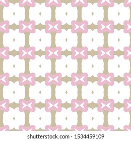 Seamless vector pattern in geometric ornamental style