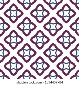 Seamless vector pattern in geometric ornamental style