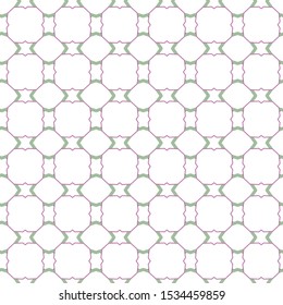Seamless vector pattern in geometric ornamental style