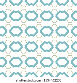 Seamless vector pattern in geometric ornamental style