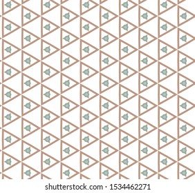 Seamless vector pattern in geometric ornamental style