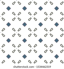 Seamless vector pattern in geometric ornamental style