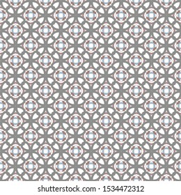 Seamless vector pattern in geometric ornamental style