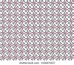Seamless vector pattern in geometric ornamental style