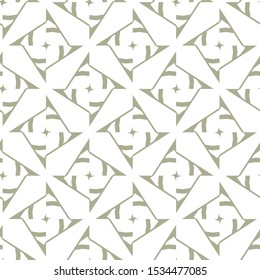 Seamless vector pattern in geometric ornamental style