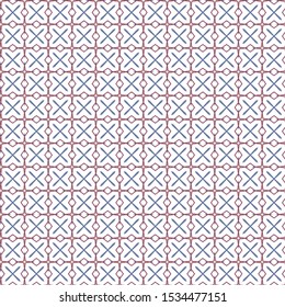 Seamless vector pattern in geometric ornamental style