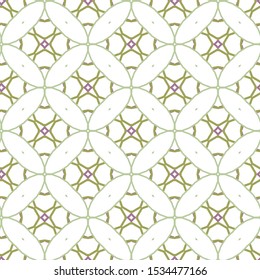 Seamless vector pattern in geometric ornamental style