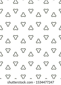 Seamless vector pattern in geometric ornamental style