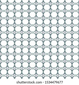 Seamless vector pattern in geometric ornamental style