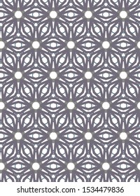 Seamless vector pattern in geometric ornamental style