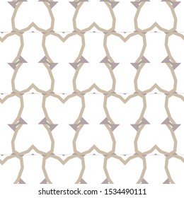 Seamless vector pattern in geometric ornamental style