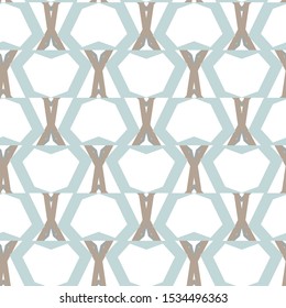 Seamless vector pattern in geometric ornamental style