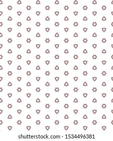 Seamless vector pattern in geometric ornamental style
