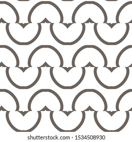Seamless vector pattern in geometric ornamental style