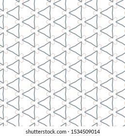 Seamless vector pattern in geometric ornamental style