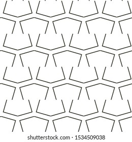 Seamless vector pattern in geometric ornamental style