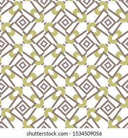 Seamless vector pattern in geometric ornamental style