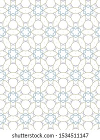 Seamless vector pattern in geometric ornamental style