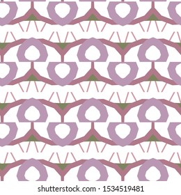 Seamless vector pattern in geometric ornamental style